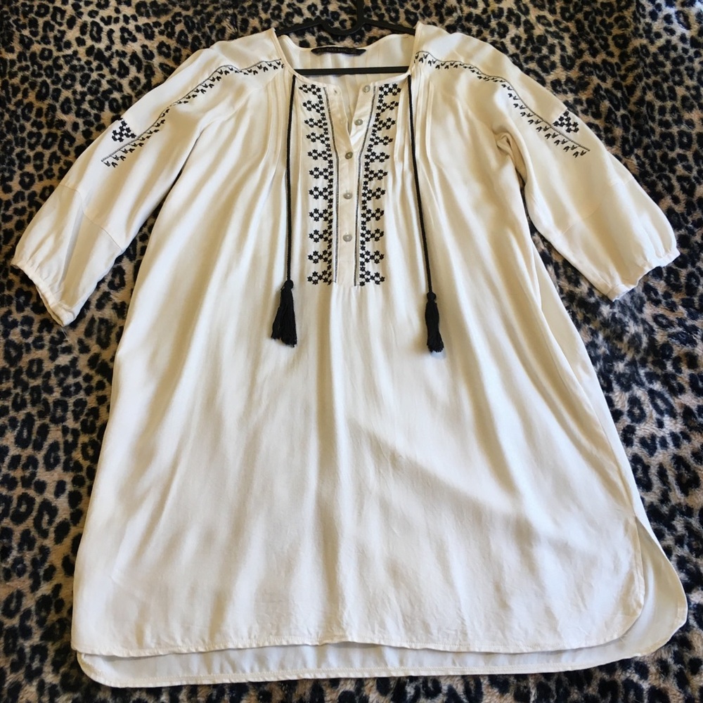 Zara Cream colored Tunic Dress
